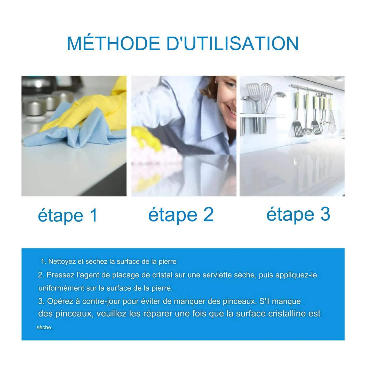 Agent JAYSUING de polissage resurfaçage du pierre