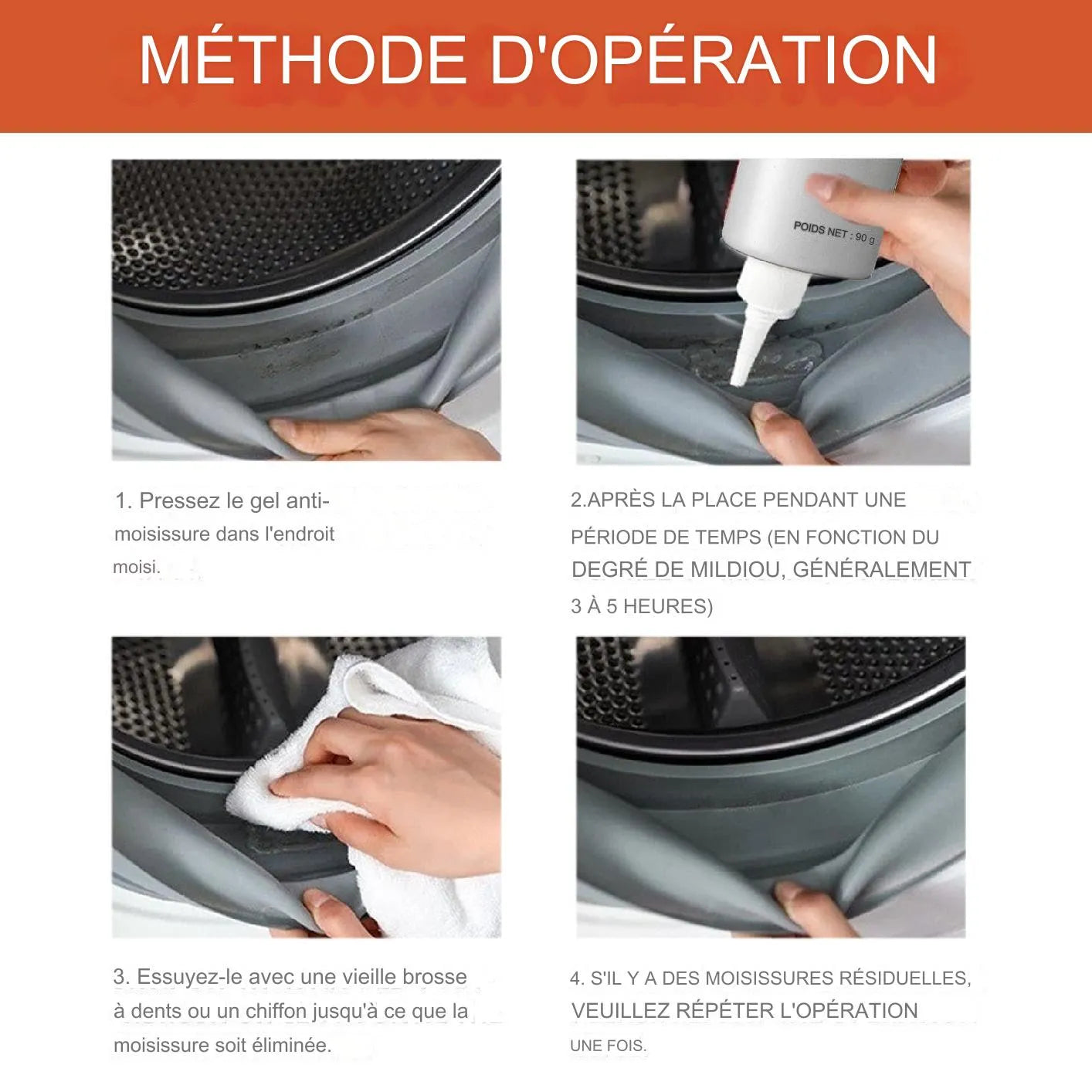 Gel Éliminateur de Moisissure JAYSUING